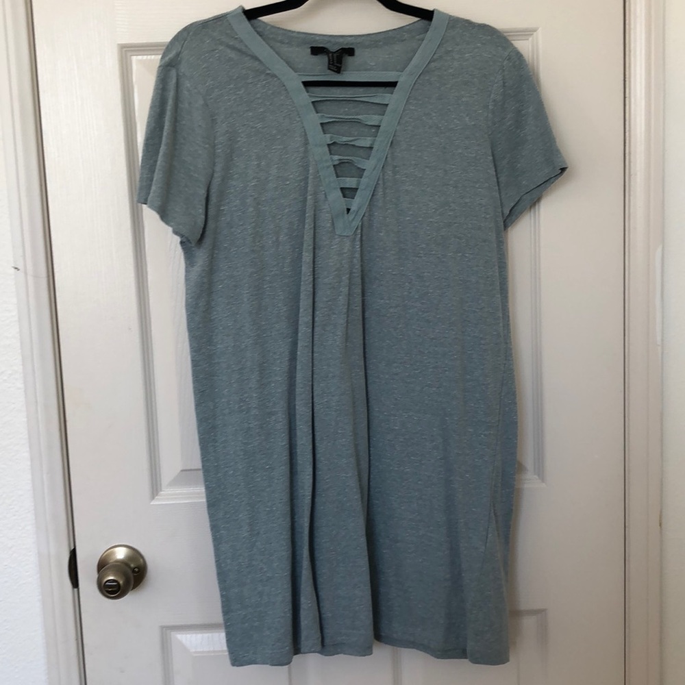 Blue T-shirt Dress